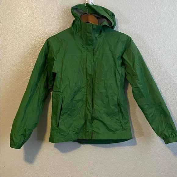 Columbia Youth Lightweight Green Nylon Windbreaker Rain Jacket Size L (14/16) - Picture 1 of 10